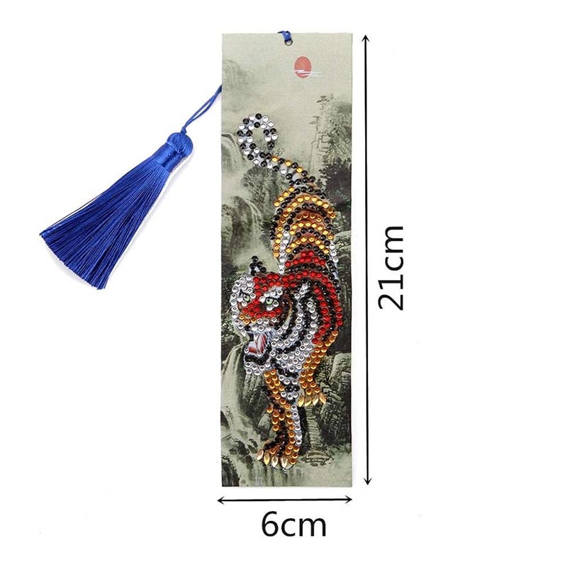 Diamond Painting Lesezeichen Tiger - Unique-Diamond