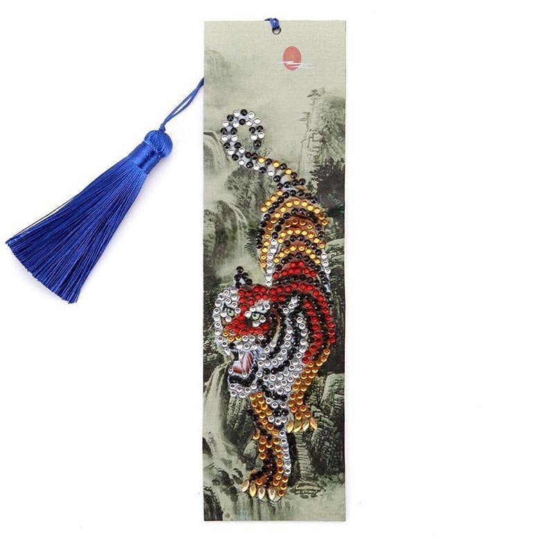 Diamond Painting Lesezeichen Tiger - Unique-Diamond