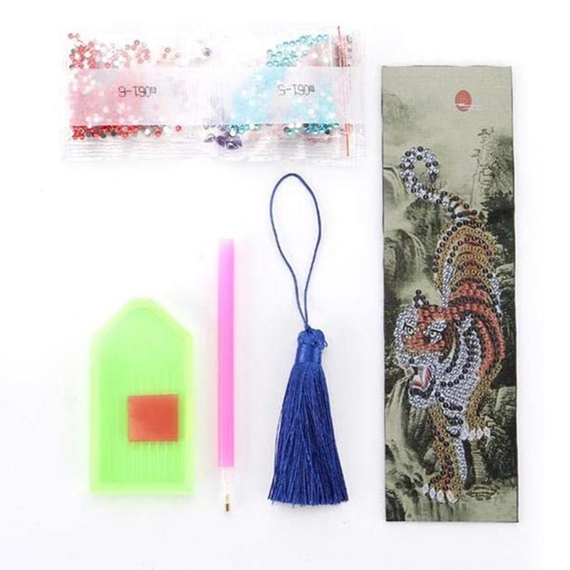 Diamond Painting Lesezeichen Tiger - Unique-Diamond