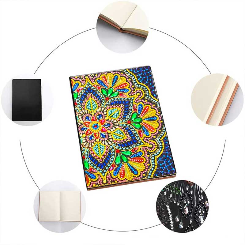 Diamond Painting Notizbuch Blume - Unique-Diamond