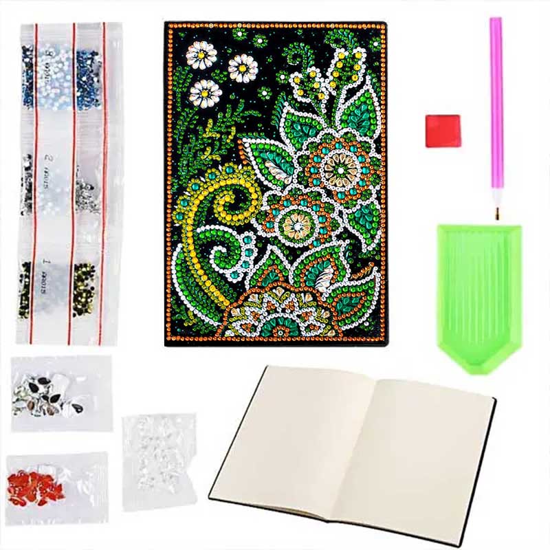 Diamond Painting Notizbuch Blumen - Unique-Diamond