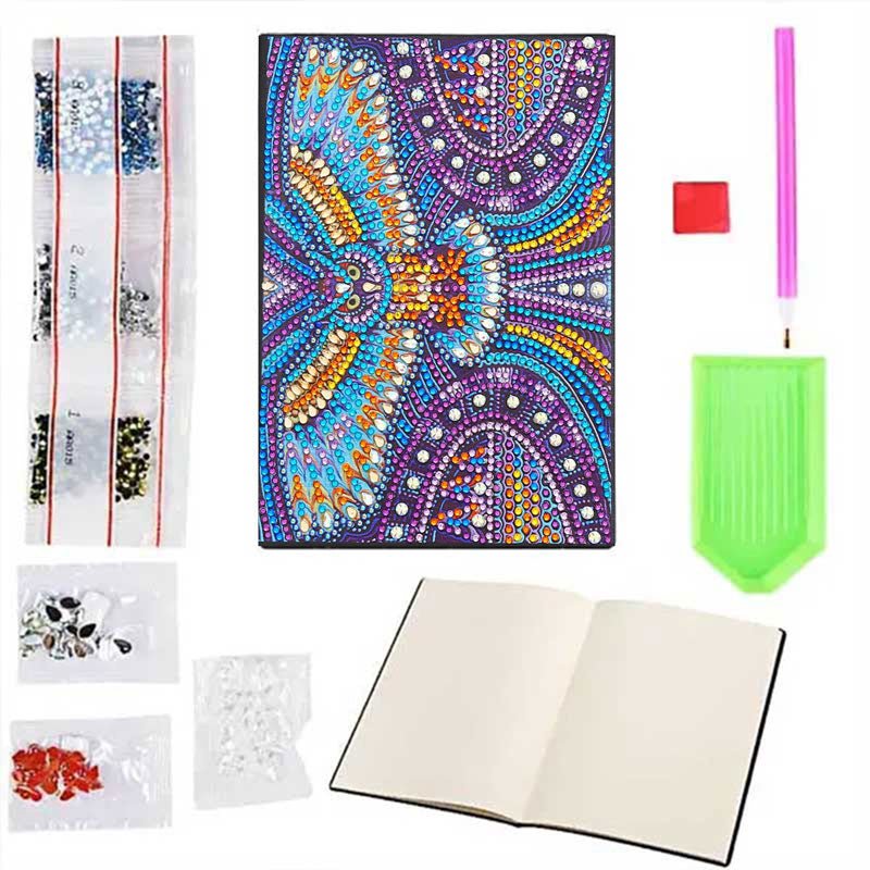 Diamond Painting Notizbuch Eule - Unique-Diamond