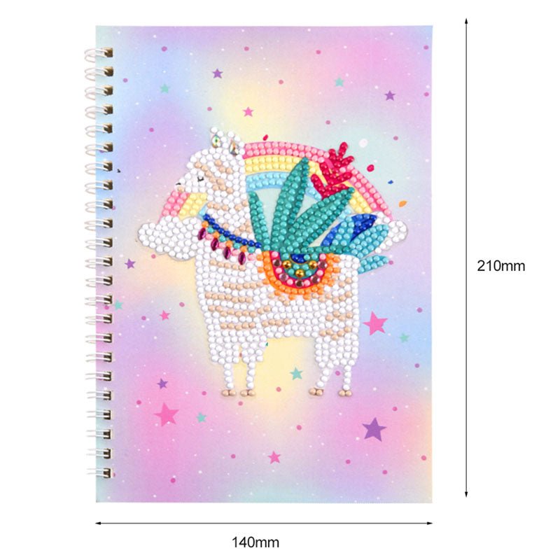 Diamond Painting Notizbuch Lama - Unique-Diamond