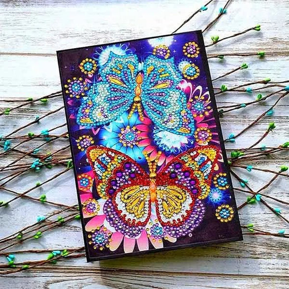 Diamond Painting Notizbuch Schmetterlinge - Unique-Diamond