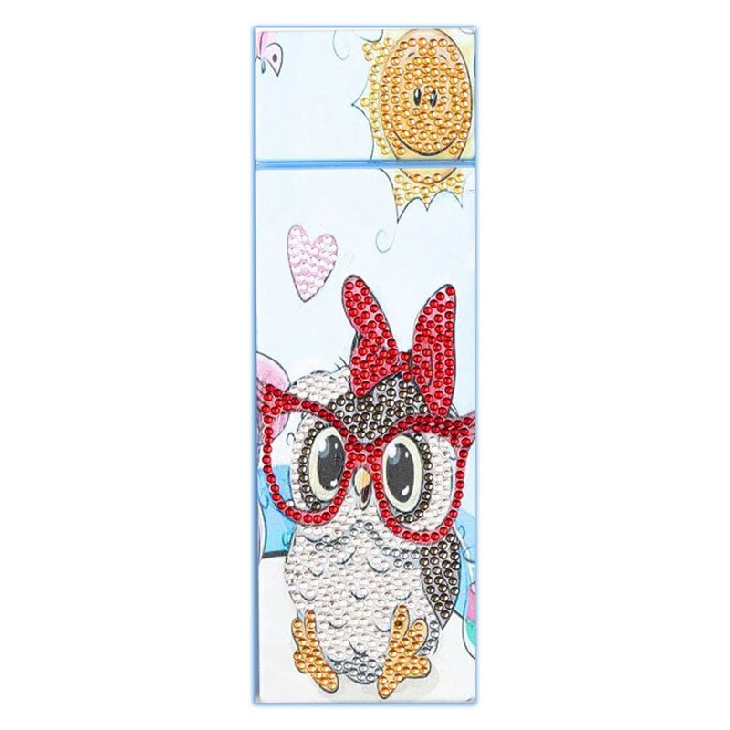 Diamond Painting Stiftebox Eule - Unique-Diamond