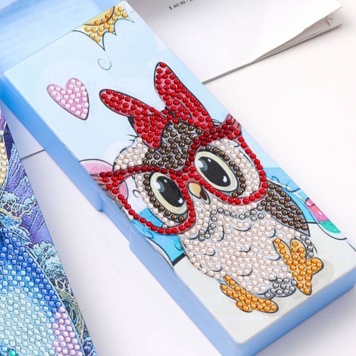 Diamond Painting Stiftebox Eule - Unique-Diamond