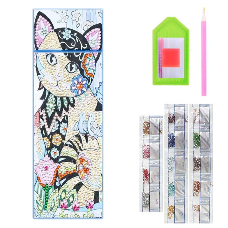 Diamond Painting Stiftebox Katze - Unique-Diamond