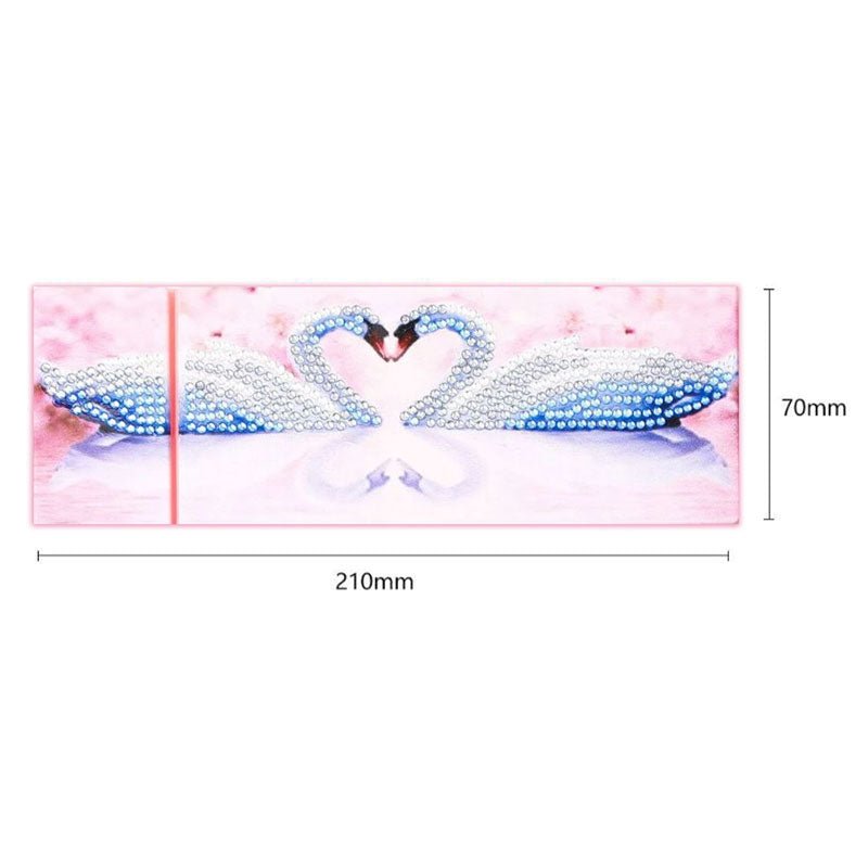 Diamond Painting Stiftebox Schwan Herz - Unique-Diamond