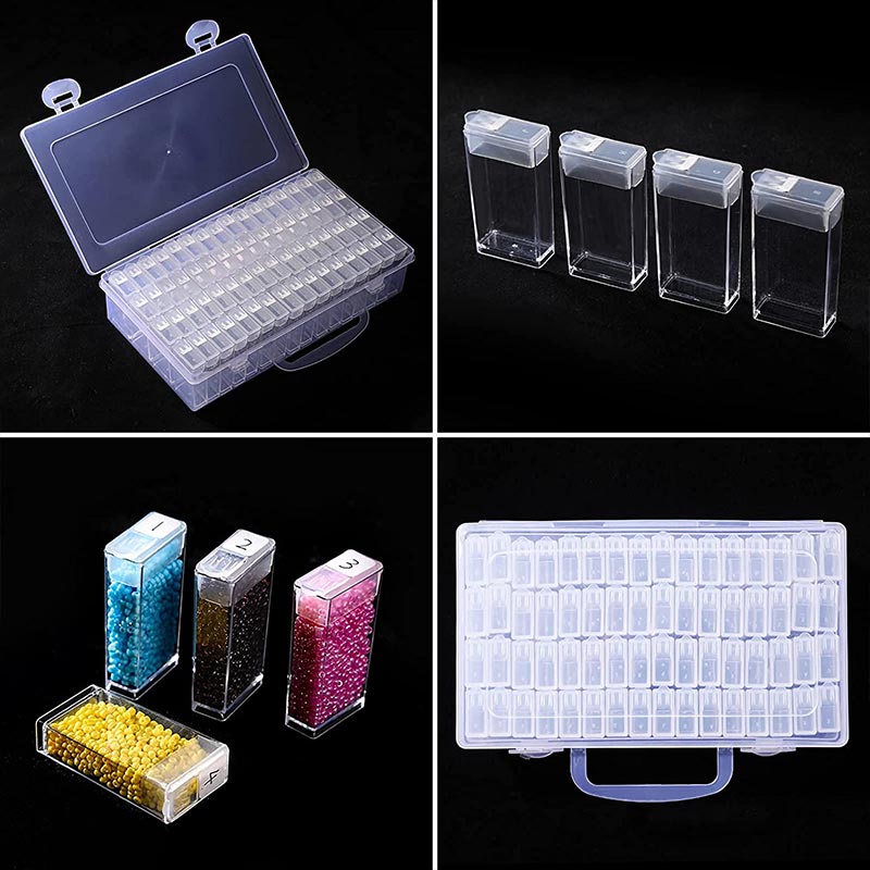 Diamond Painting XL Aufbewahrungsbox mit 64 Fächer - Unique-Diamond