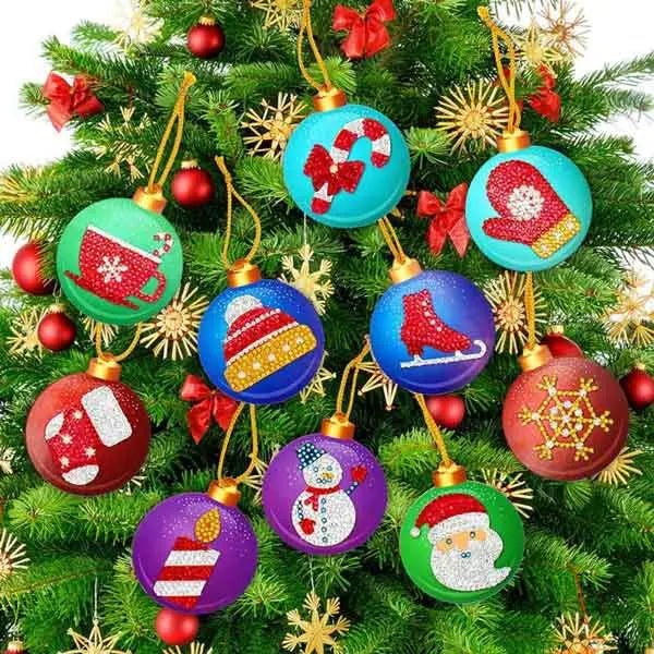 Weihnachtsbaum Anhänger 10st Set - Unique-Diamond