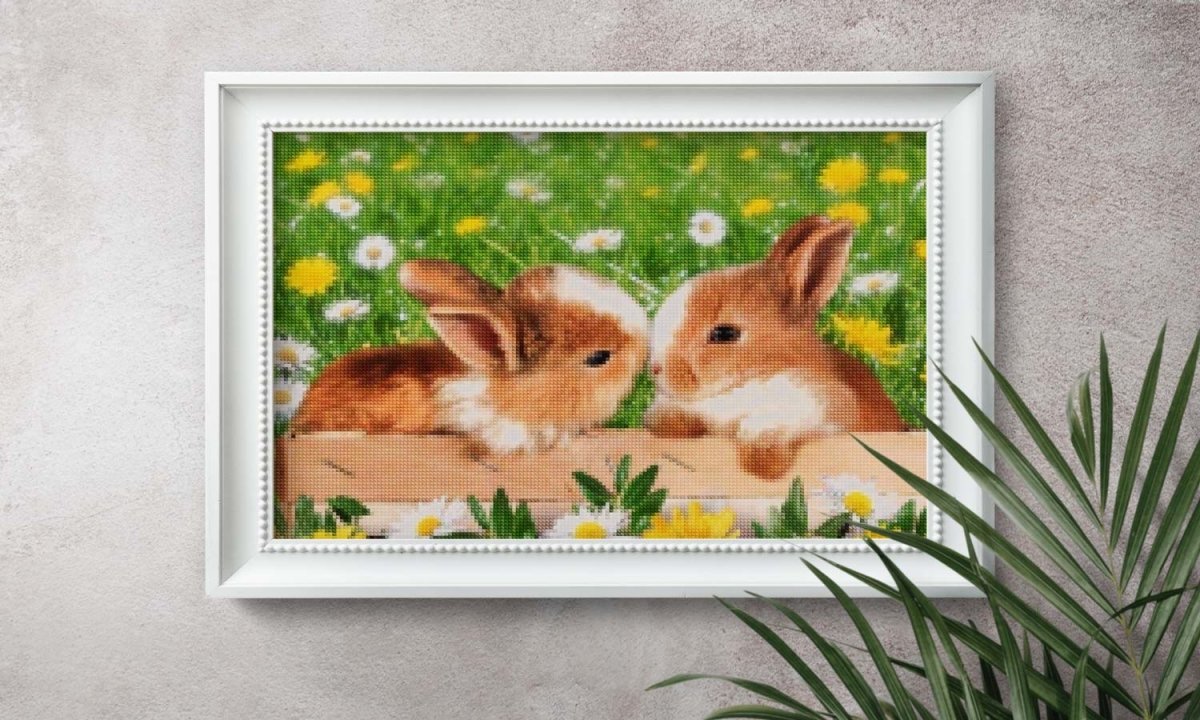 Diamond Painting Kaninchen und Hasen - Unique-Diamond