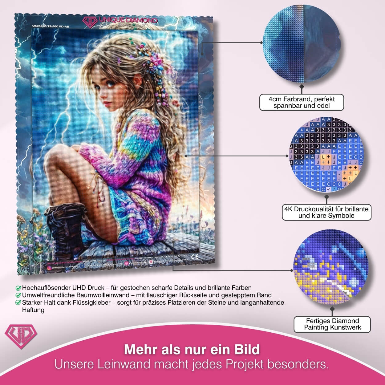 5D Diamond Painting – Königlicher Sternenlöwe Unique-Diamond