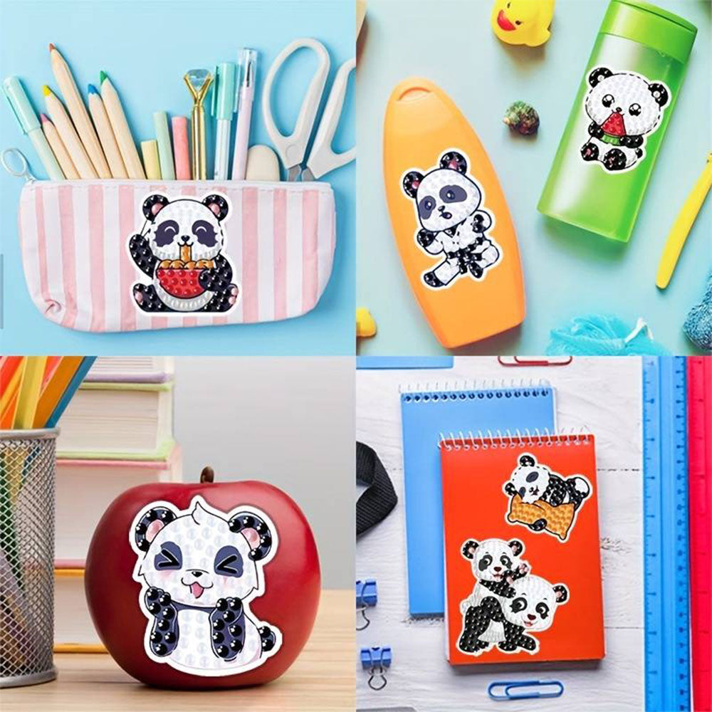 5D Diamond Painting 43 Sticker Set Panda, Unique-Diamond-