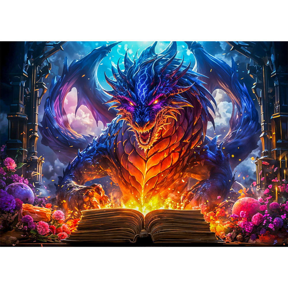 5D Diamond Painting – Drache Unique-Diamond