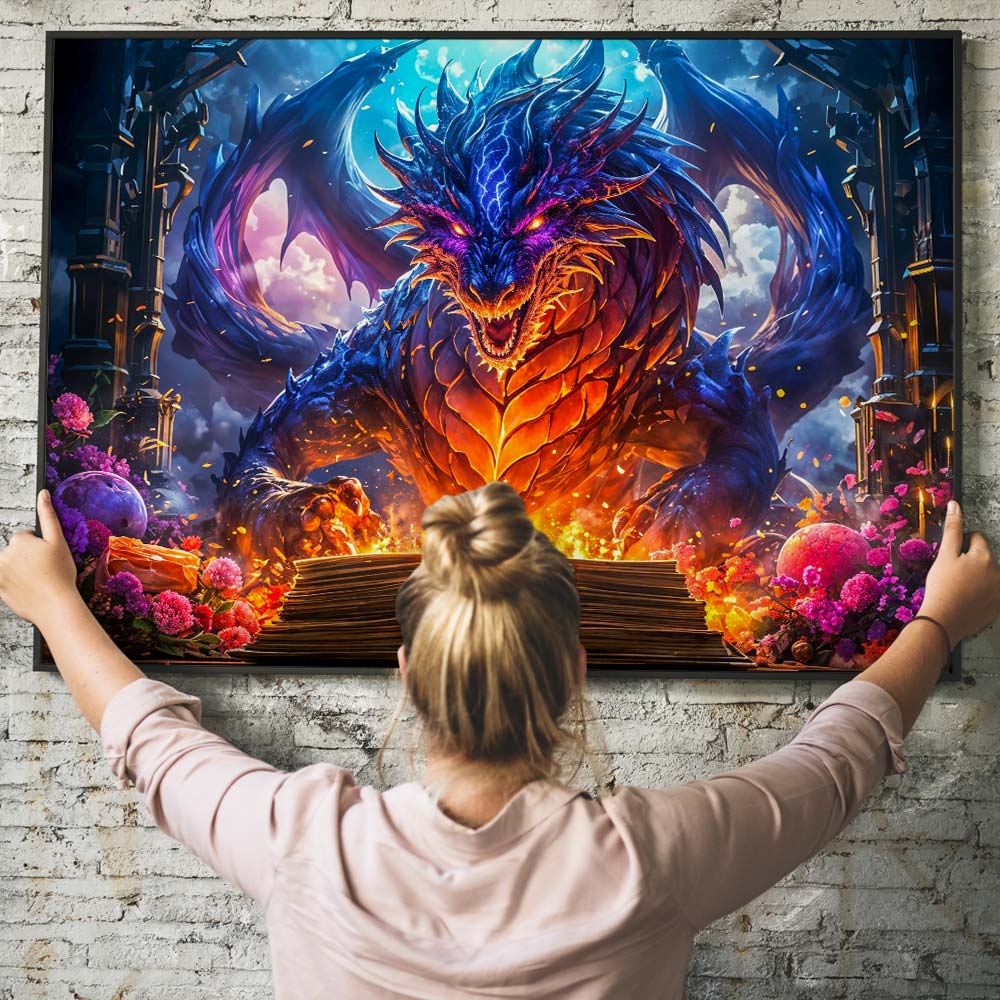 5D Diamond Painting – Drache Unique-Diamond