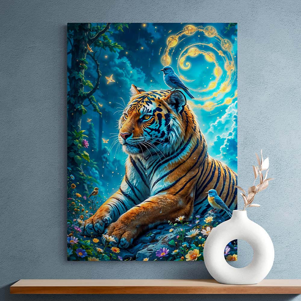 5D Diamond Painting AB Effekt – Magischer Tiger, Unique-Diamond