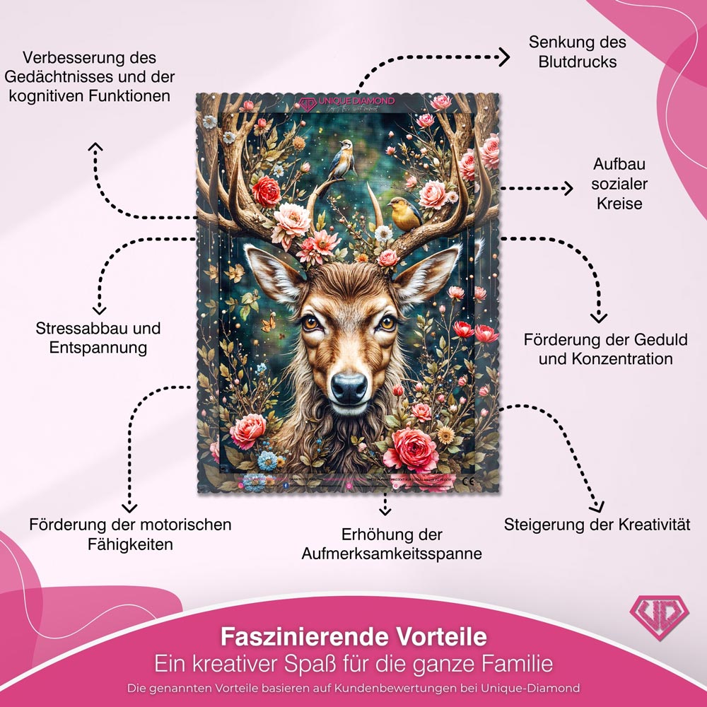 5D Diamond Painting – Majestät des Waldes Unique-Diamond