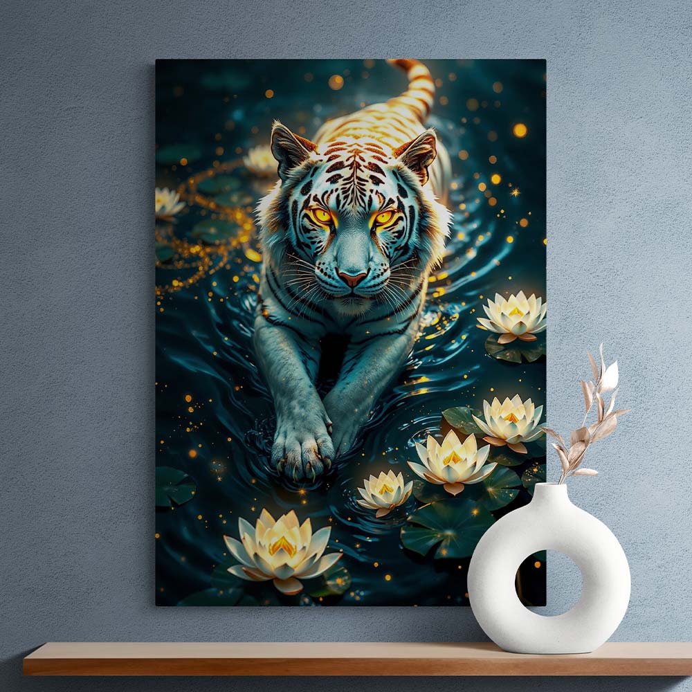 5D Diamond Painting AB Effekt – Mystischer Flusswächter, Unique-Diamond