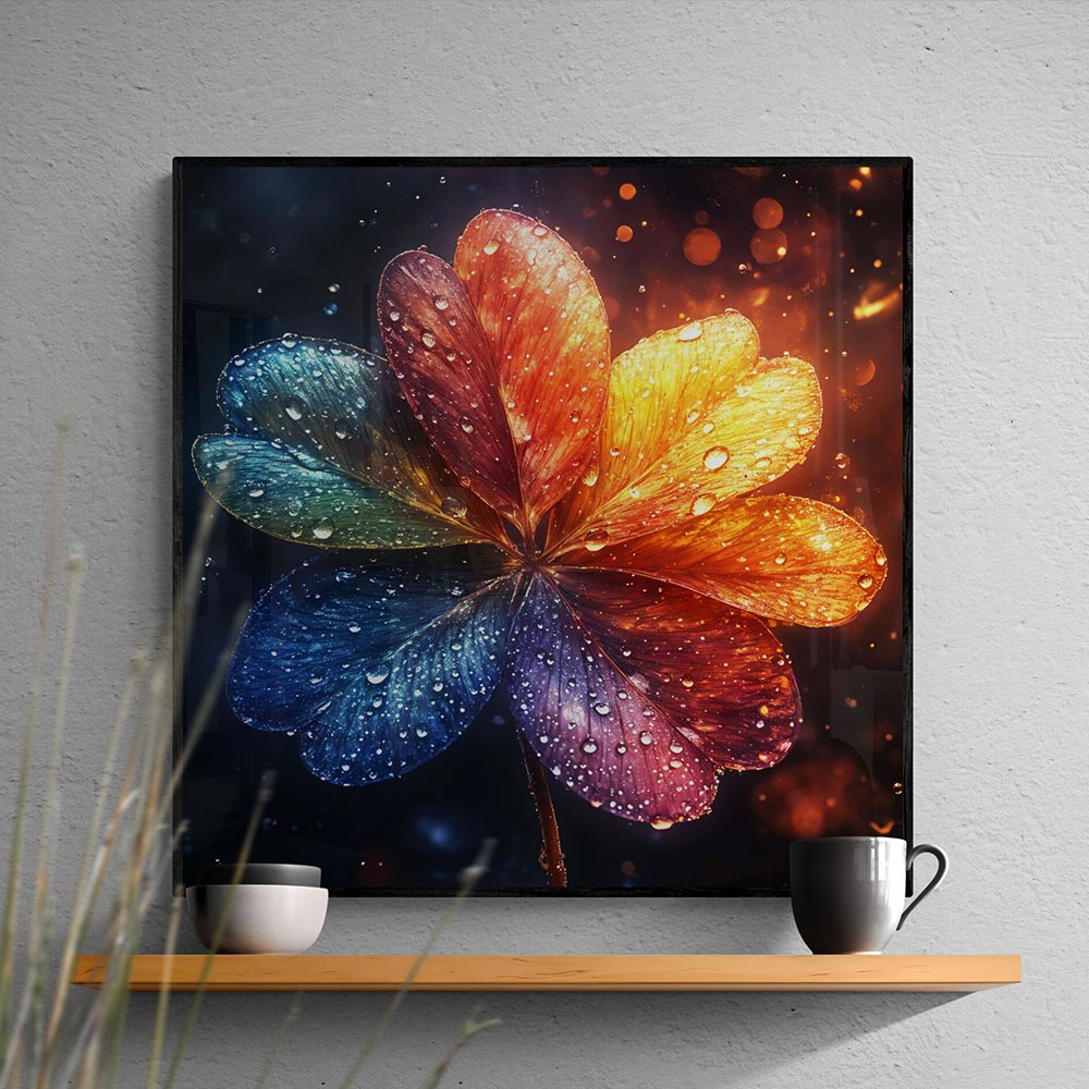 5D Diamond Painting AB Steine - Regenbogentau mit 100 Farben, Unique-Diamond