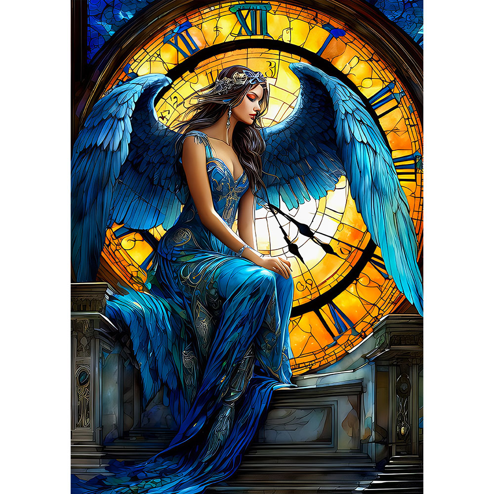 5D Diamond Painting AB Steine Angel Of Time, Unique-Diamond