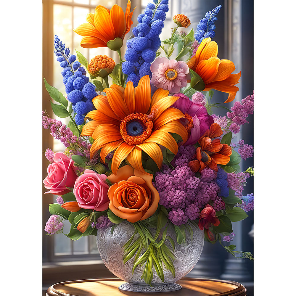 5D Diamond Painting AB Steine Beautiful Bouquet, Unique-Diamond