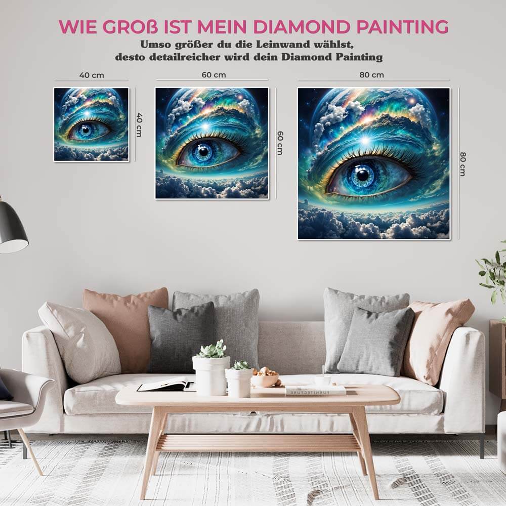 5D Diamond Painting AB Steine Celestial Vision mit 100 Farben, Unique-Diamond