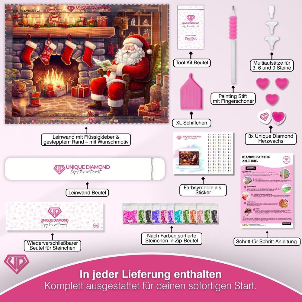 5D Diamond Painting – Christmas Time Unique-Diamond