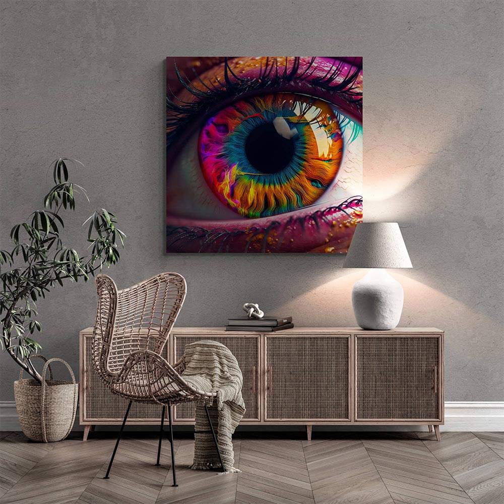 5D Diamond Painting AB Steine Colorful Eye, Unique-Diamond