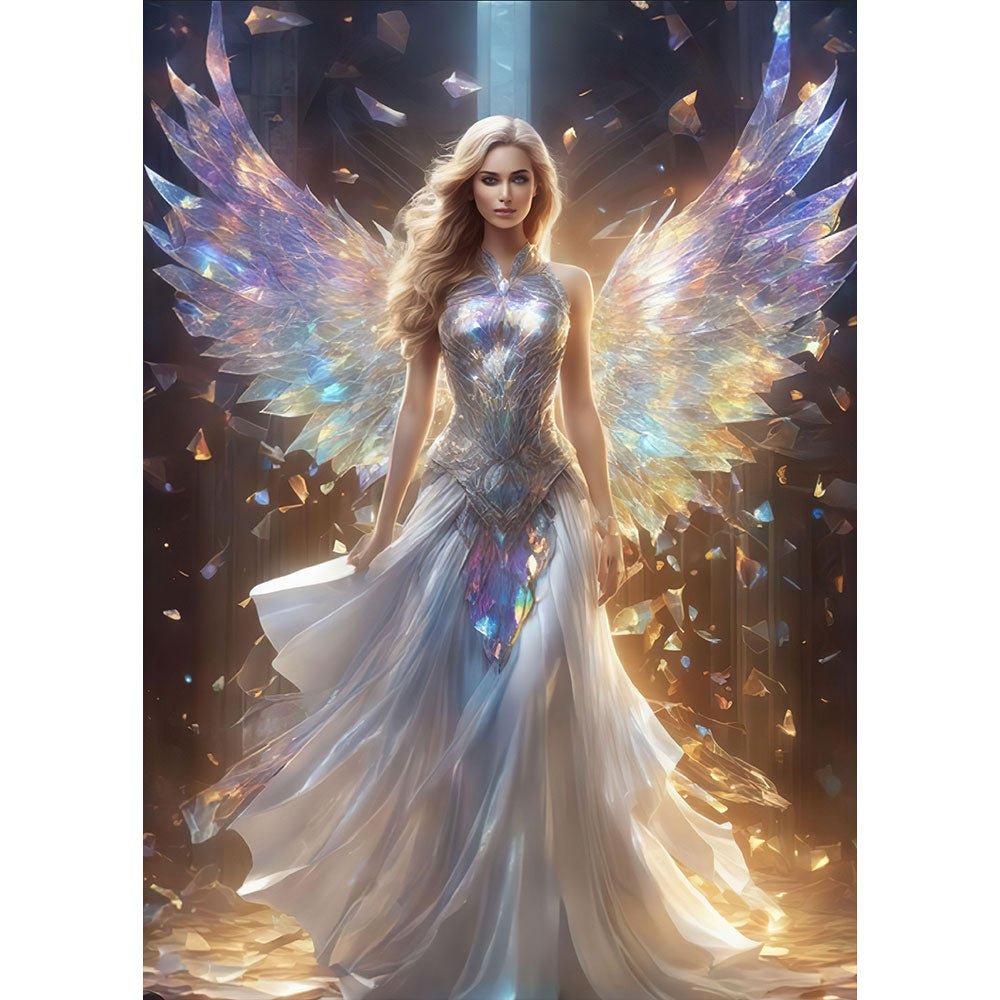 5D Diamond Painting AB Steine Crystal Angel, Unique-Diamond