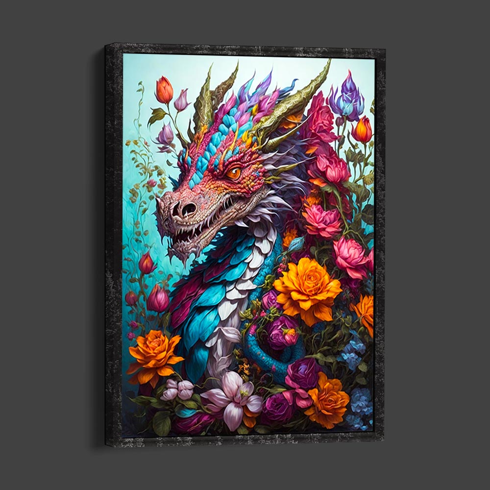 5D Diamond Painting AB Steine Dragon mit 100 Farben, Unique-Diamond
