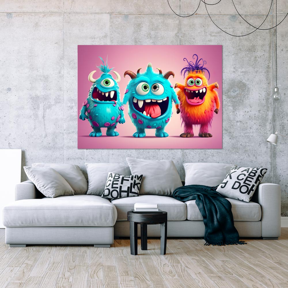5D Diamond Painting AB Steine Funny Character Monster, Unique-Diamond