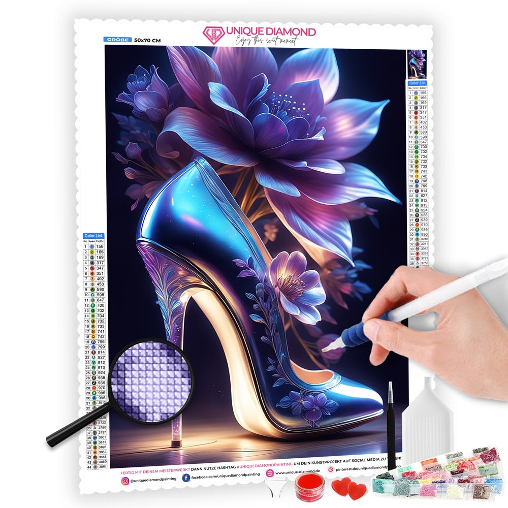 5D Diamond Painting AB Steine High Heels, Unique-Diamond