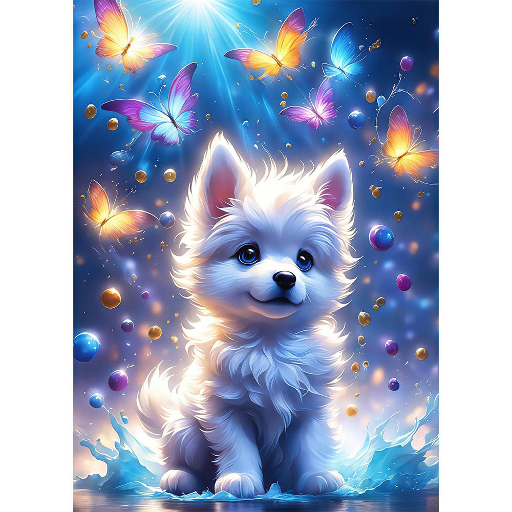 5D Diamond Painting AB Steine Lucky Dog