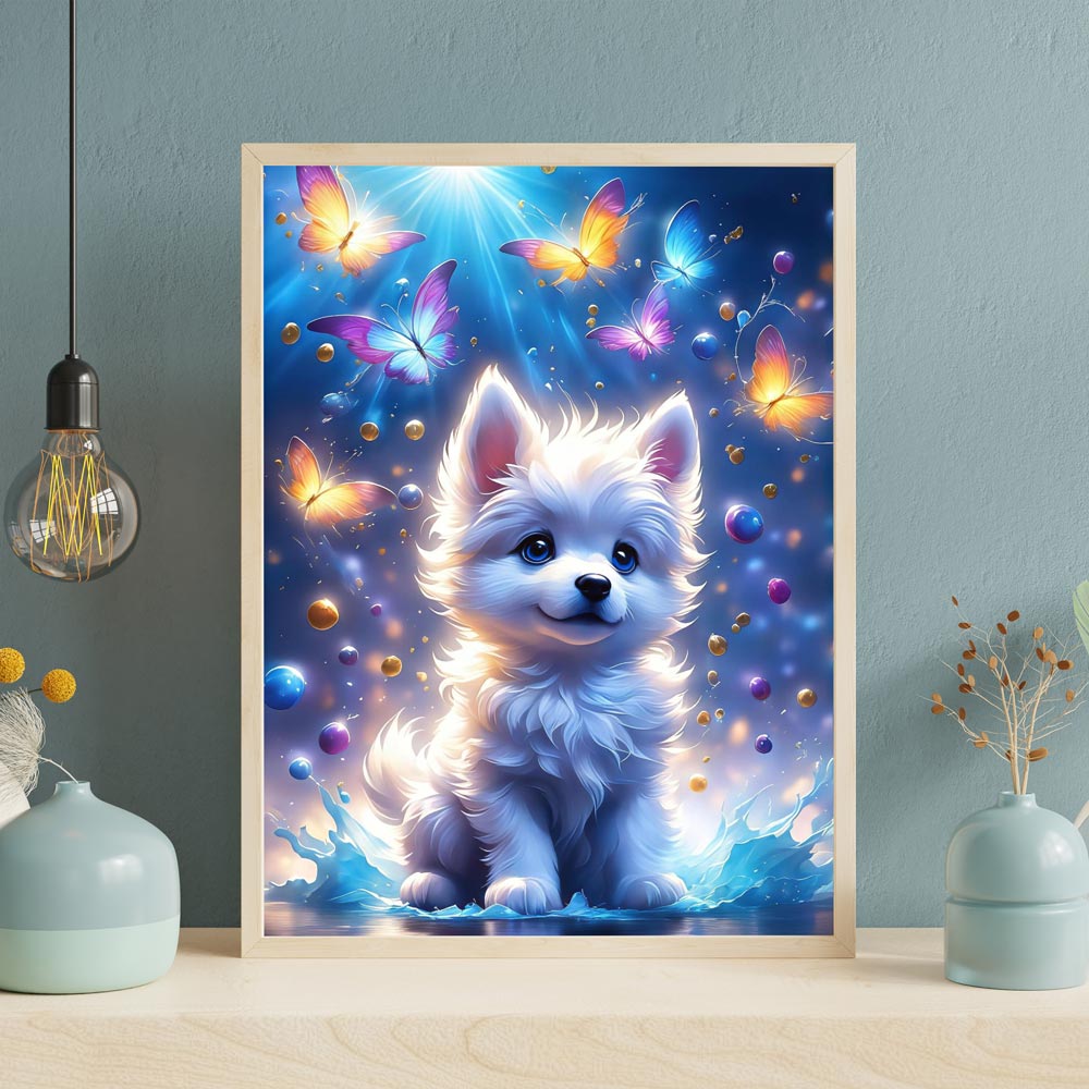 5D Diamond Painting AB Steine Lucky Dog