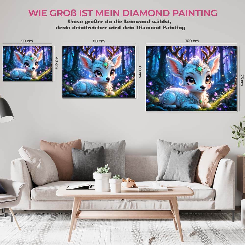5D Diamond Painting AB Steine Luminous Forest Jewel mit 100 Farben, Unique-Diamond