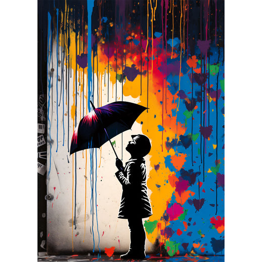 5D Diamond Painting Regenschirm - DIY Diamant Malerei Set 30x40 Cm Für Kreative Wanddekoration