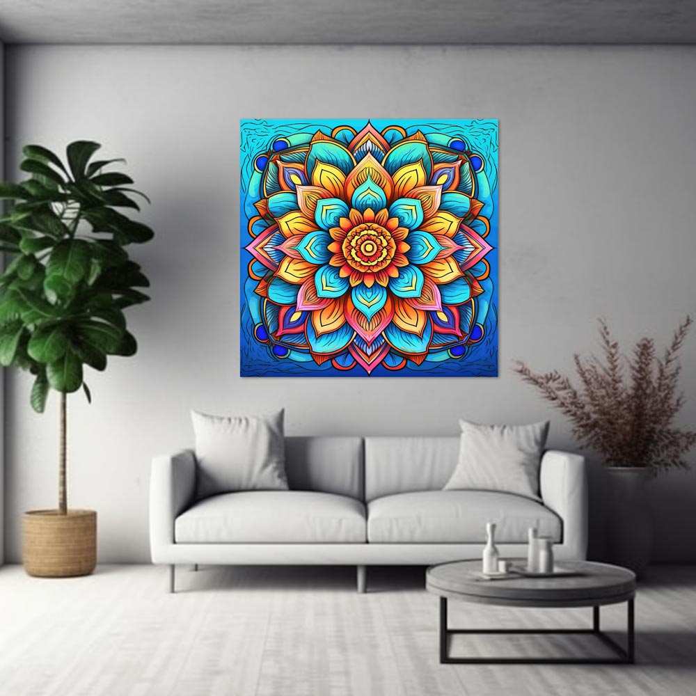 5D Diamond Painting AB Steine Mandala Blume, Unique-Diamond