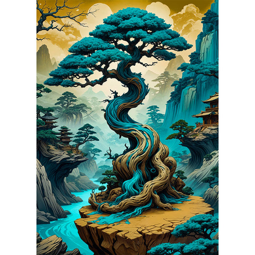 Diamond Painting Magischer Baum – DIY Bastelset Für Erwachsene, 30 X 40 Cm, Mit Zubehör