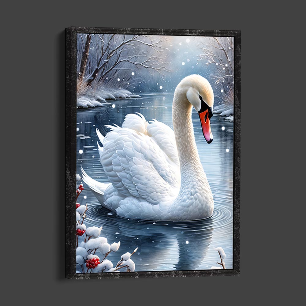 5D Diamond Painting AB Steine Schwan, Unique-Diamond