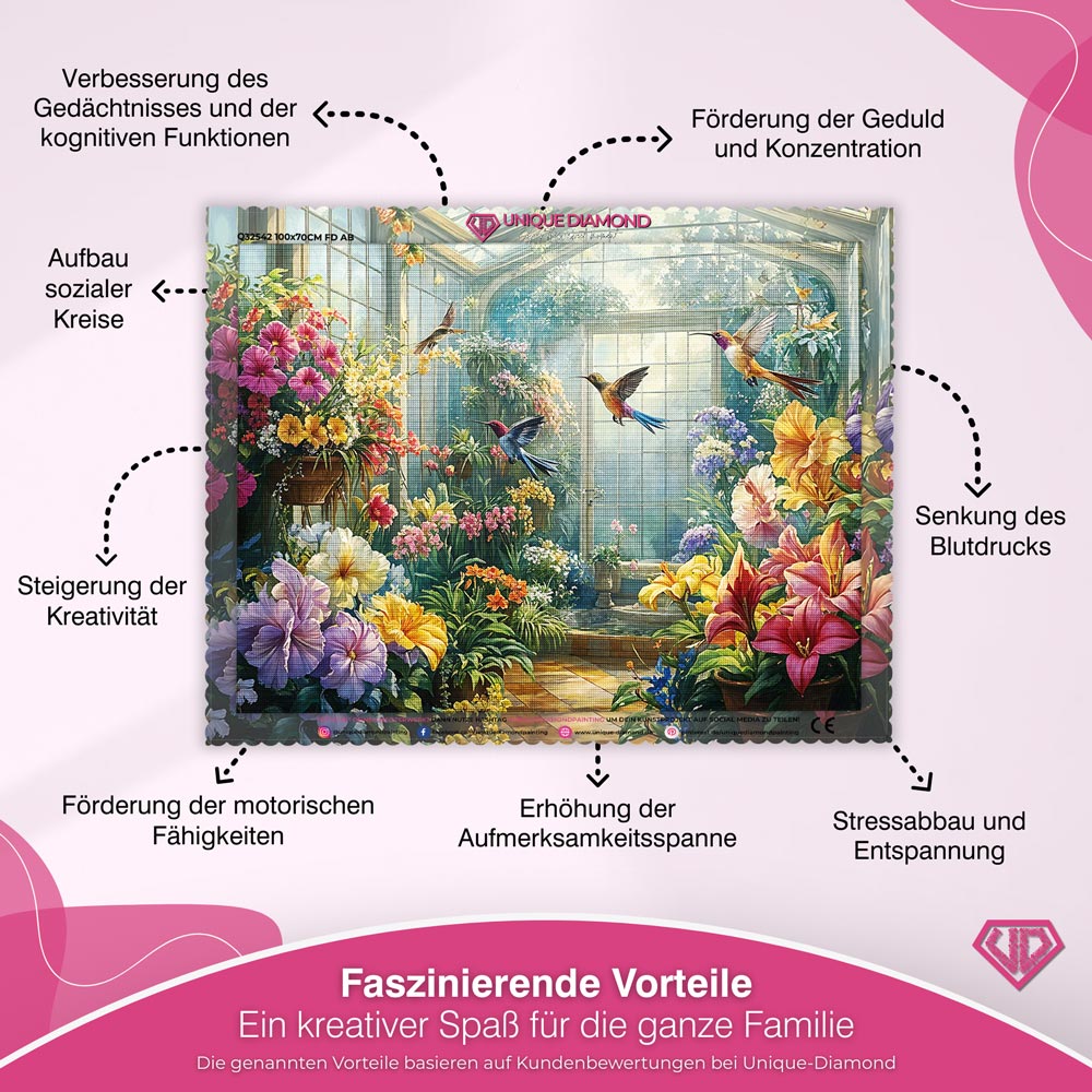 5D Diamond Painting - Vogelpark Unique-Diamond