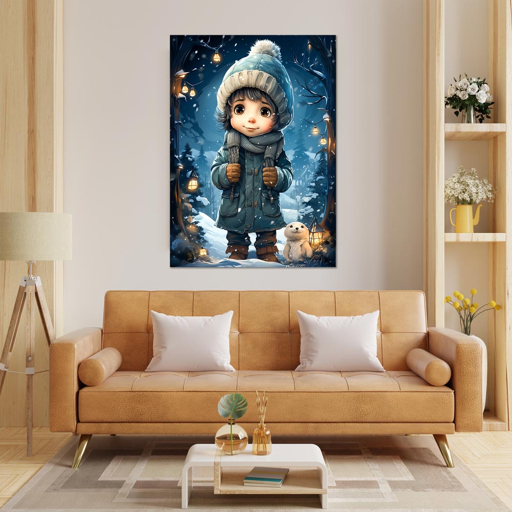 5D Diamond Painting AB Steine Winter Ist Da, Unique-Diamond