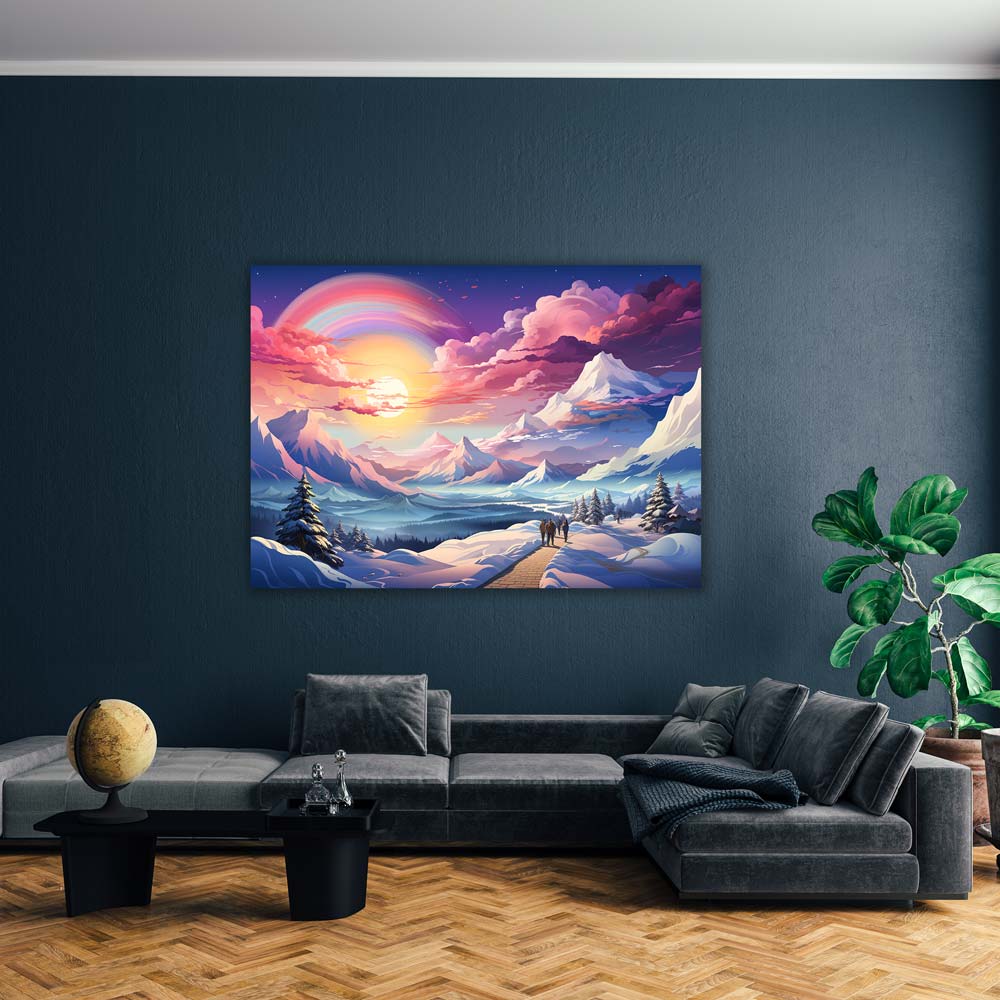 5D Diamond Painting AB Steine Winter Traum, Unique-Diamond