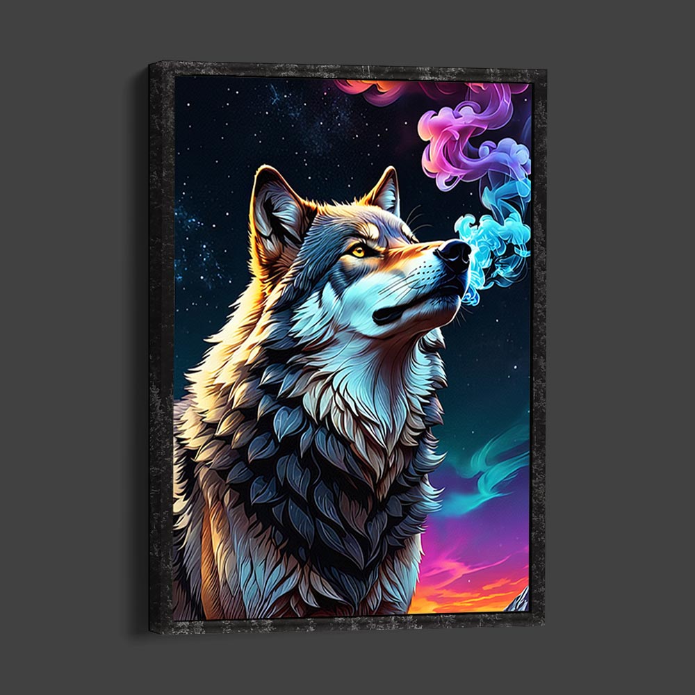 5D Diamond Painting AB Steine Wolf, Unique-Diamond