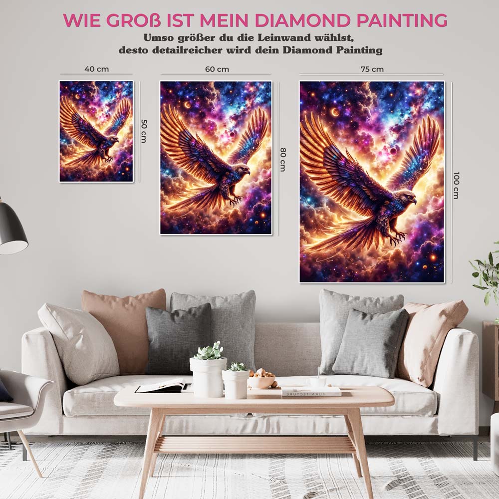 5D Diamond Painting AB Steine – Galaktischer Wächter mit 100 Farben, Unique-Diamond