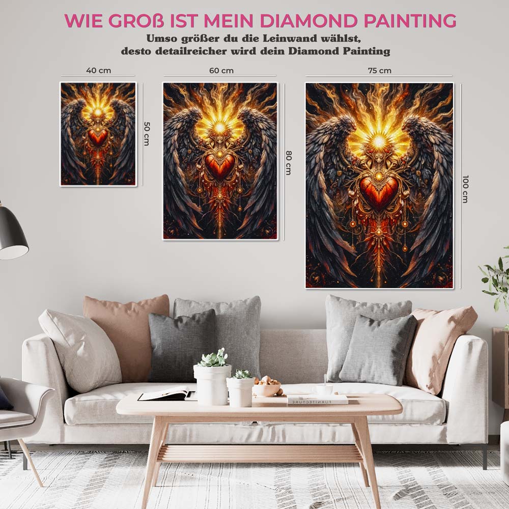 5D Diamond Painting AB Steine – Herz der Ewigkeit, Unique-Diamond