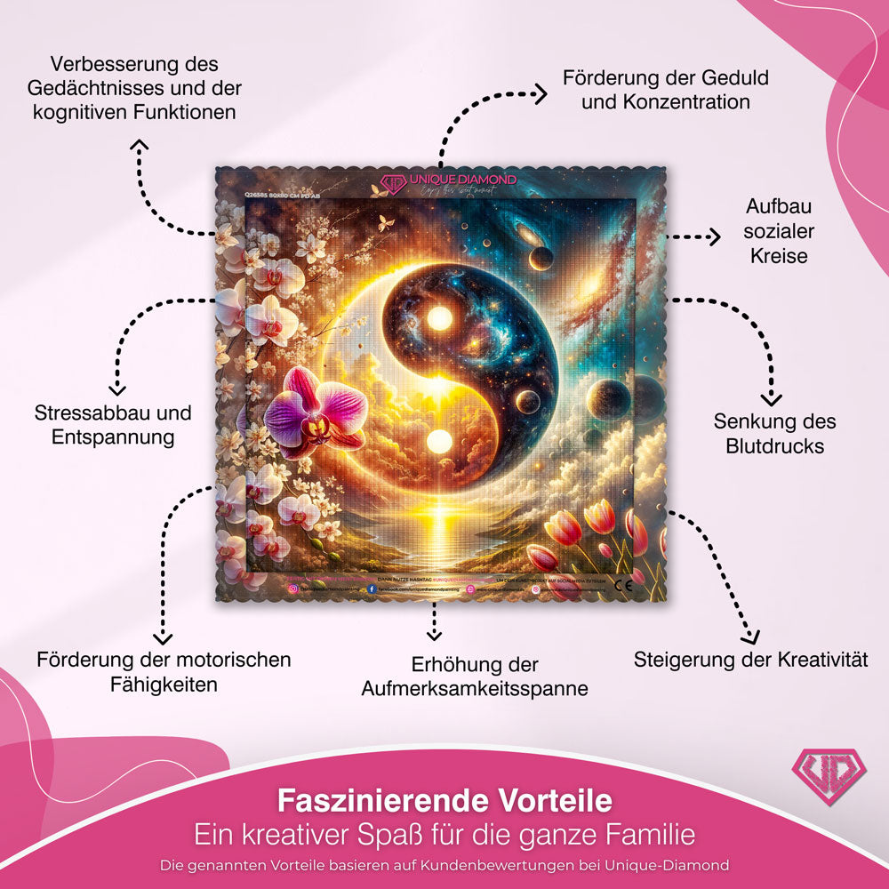 5D Diamond Painting – Kosmisches Gleichgewicht Unique-Diamond