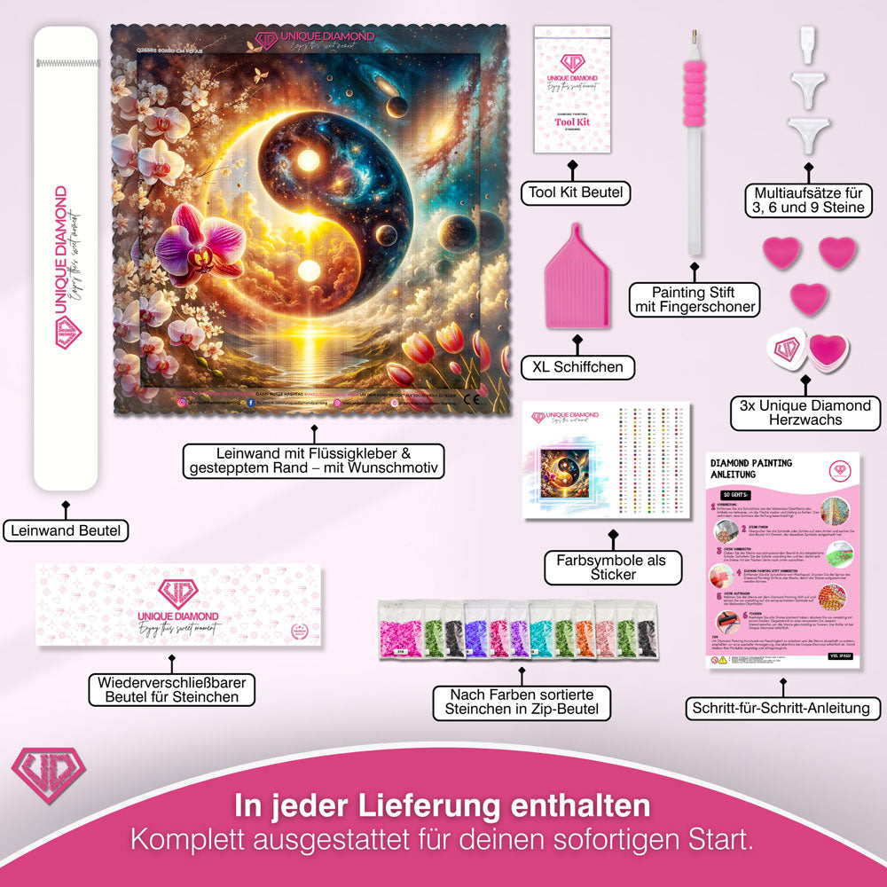 5D Diamond Painting – Kosmisches Gleichgewicht Unique-Diamond