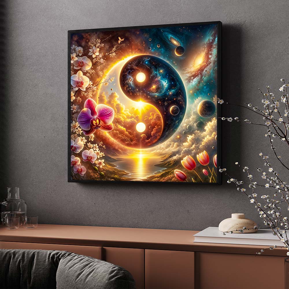 5D Diamond Painting – Kosmisches Gleichgewicht Unique-Diamond