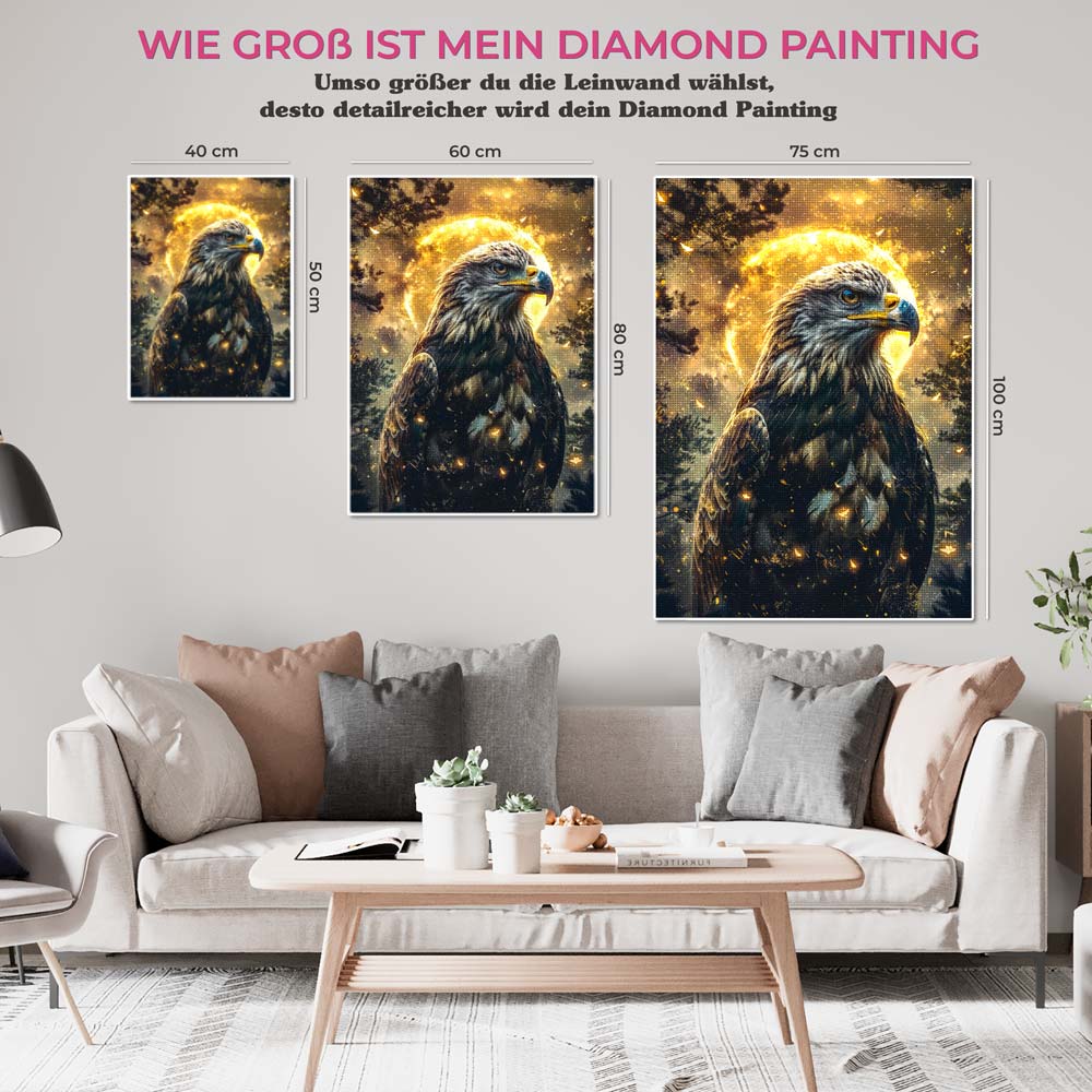 5D Diamond Painting AB Steine – Mondwächter, Unique-Diamond