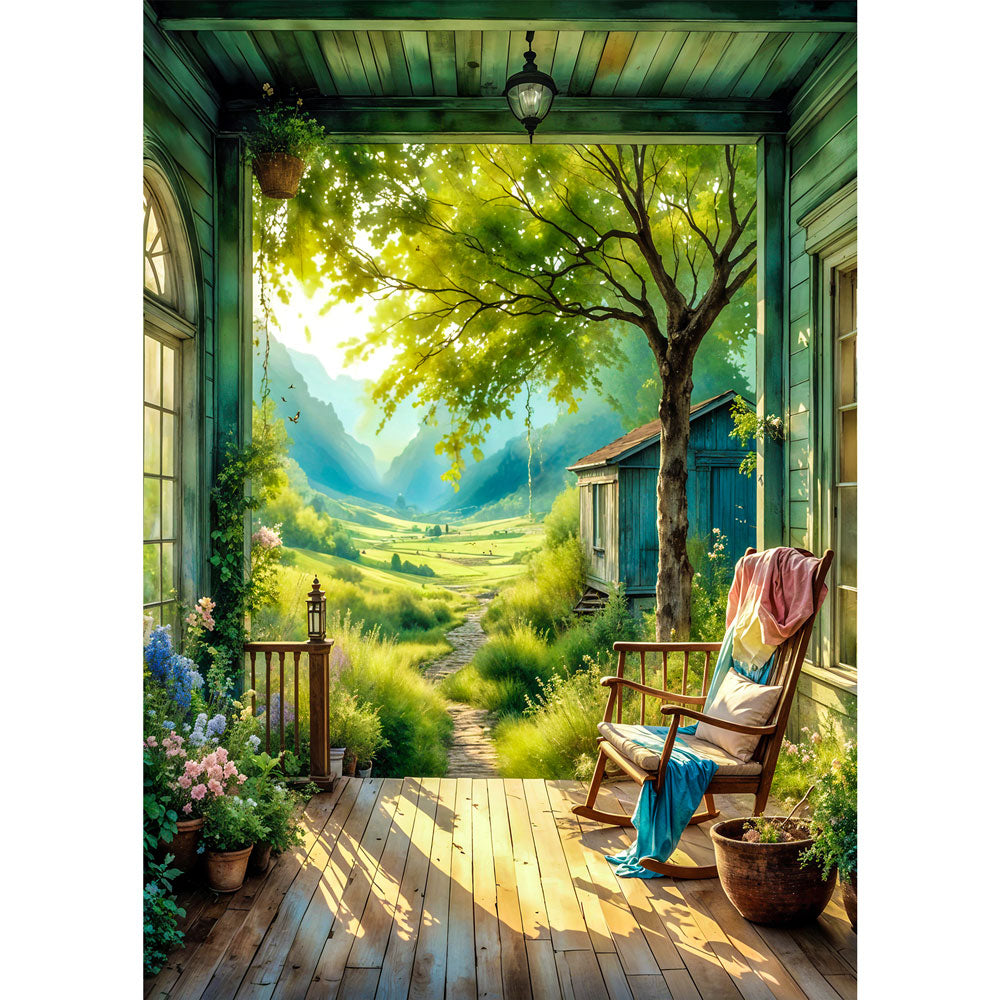 5D Diamond Painting AB Steine – Veranda der Träume, Unique-Diamond